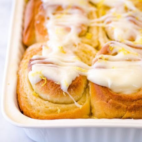 Sticky Lemon Rolls with Lemon Cream Cheese Glaze